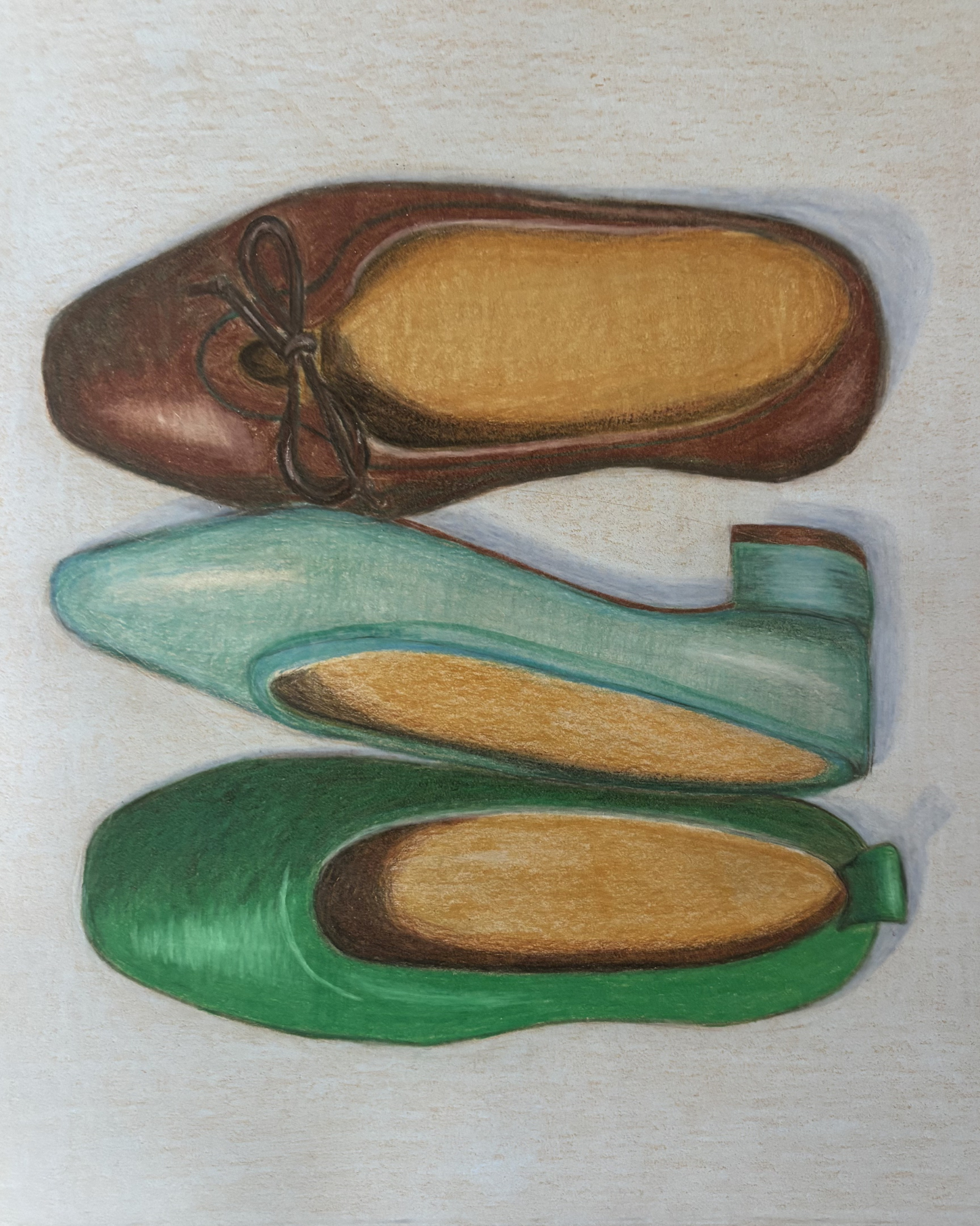 Ballet Flat Trio Print