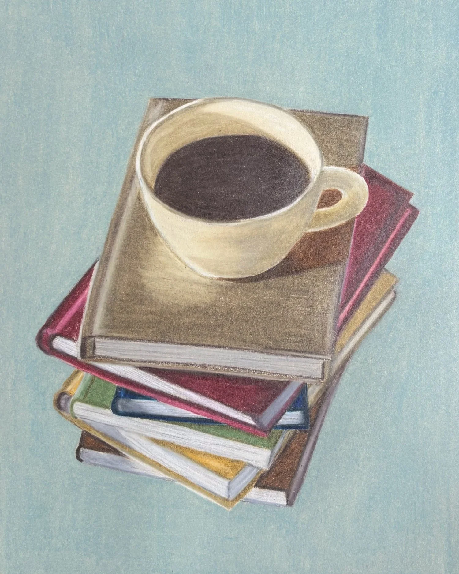 Books and Coffee Print