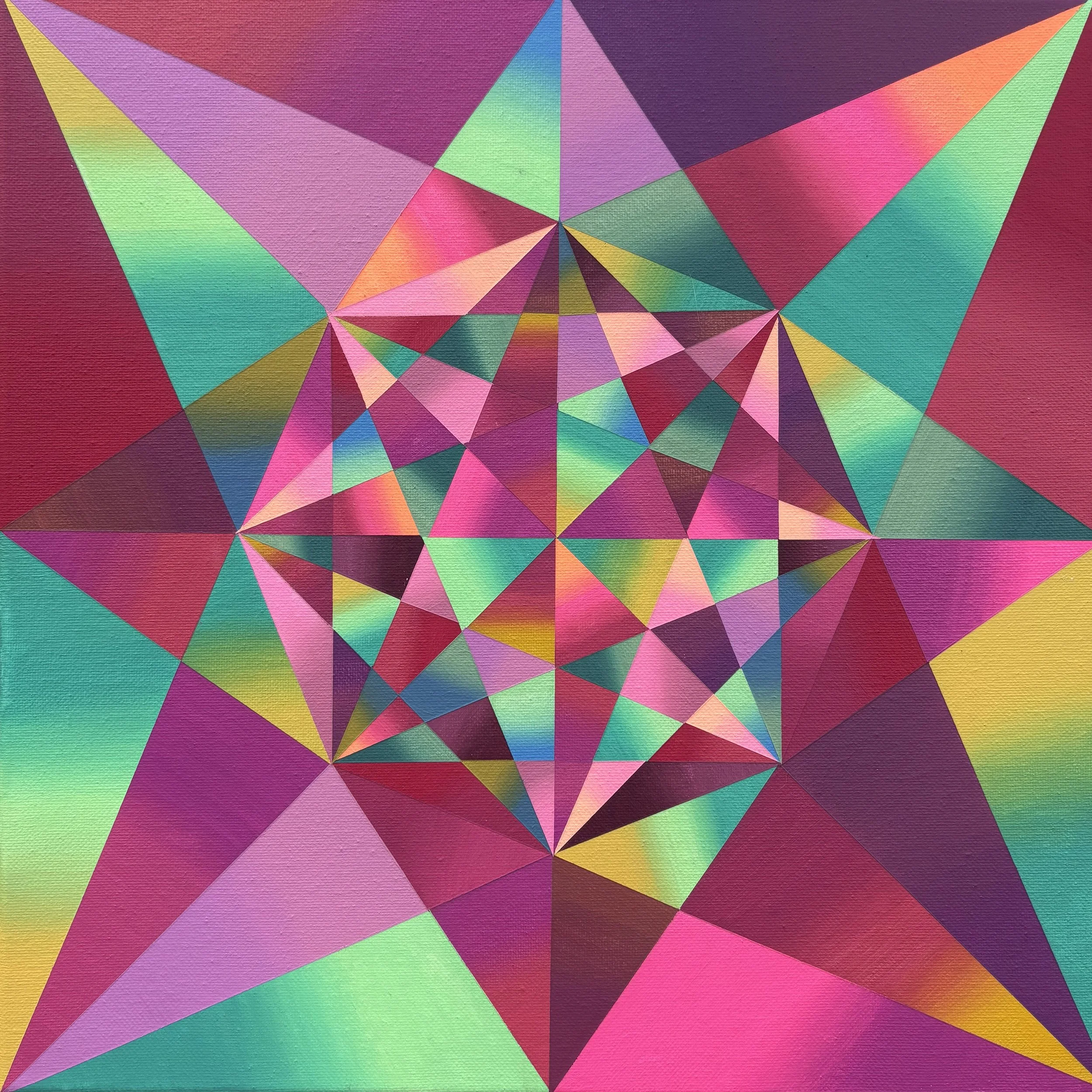 Prism No. 3,
2025
Acrylic on canvas
14×14 in.
$1500