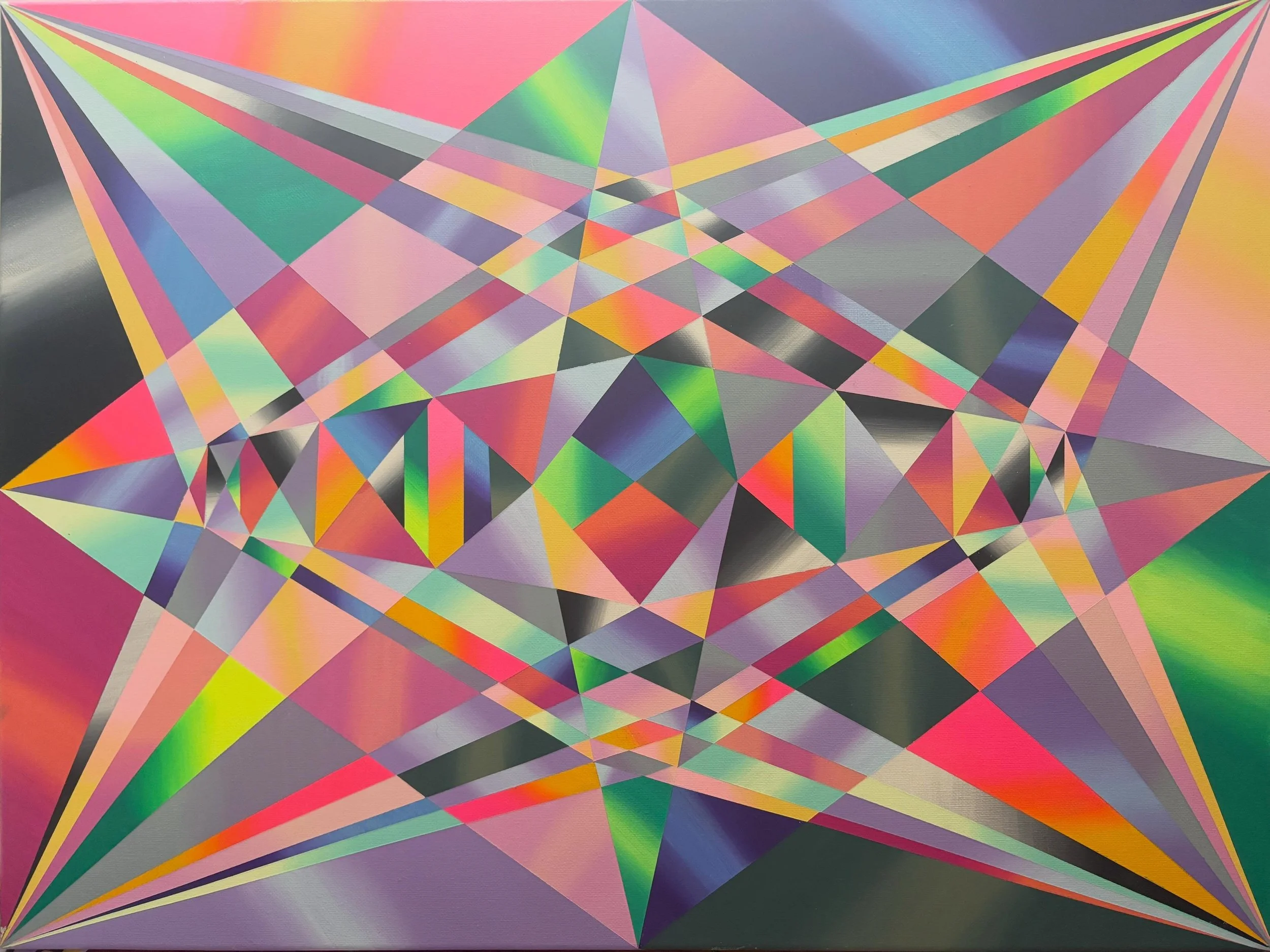 colorful geometric painting🔥