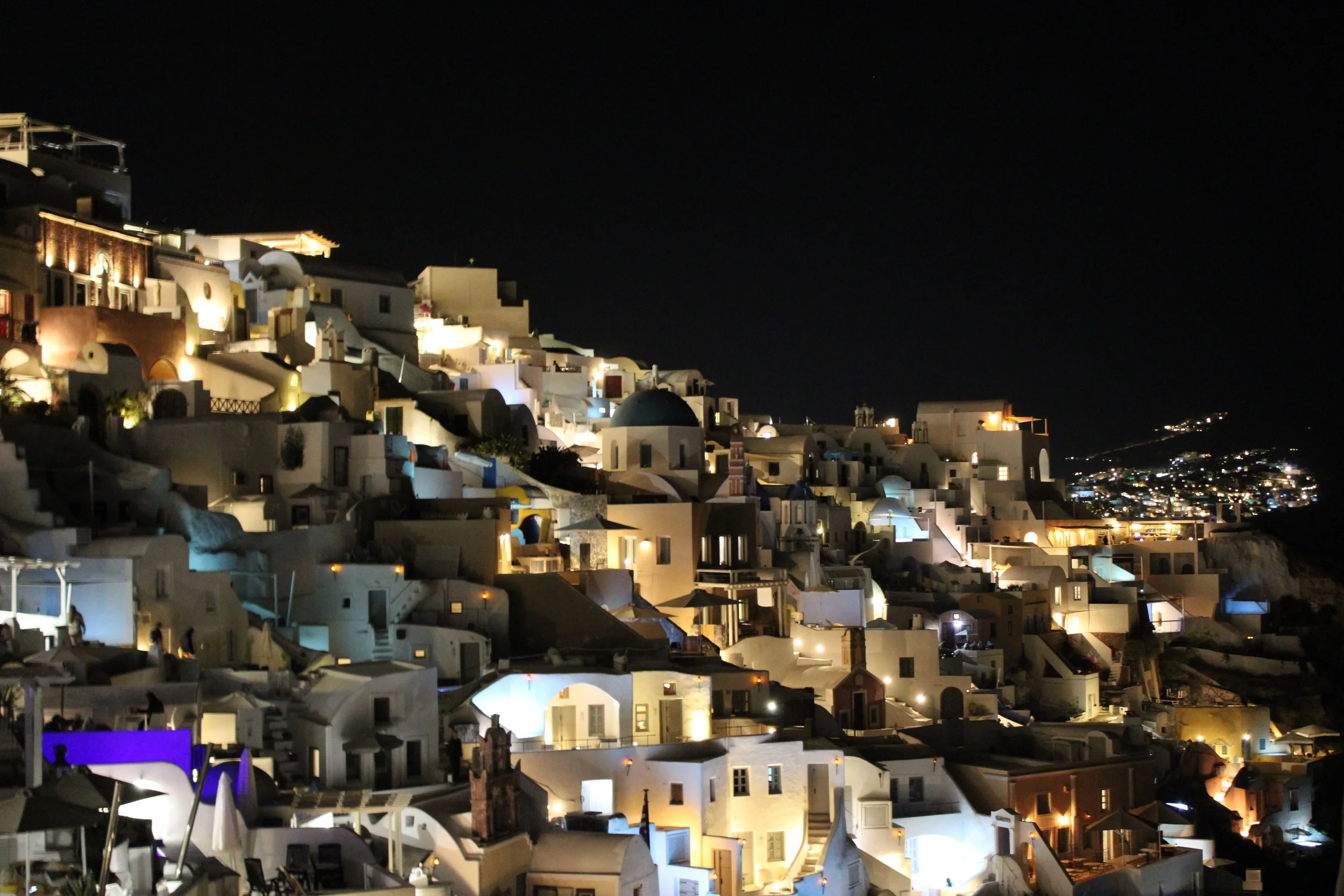 Nighttime - Santorini, Greece