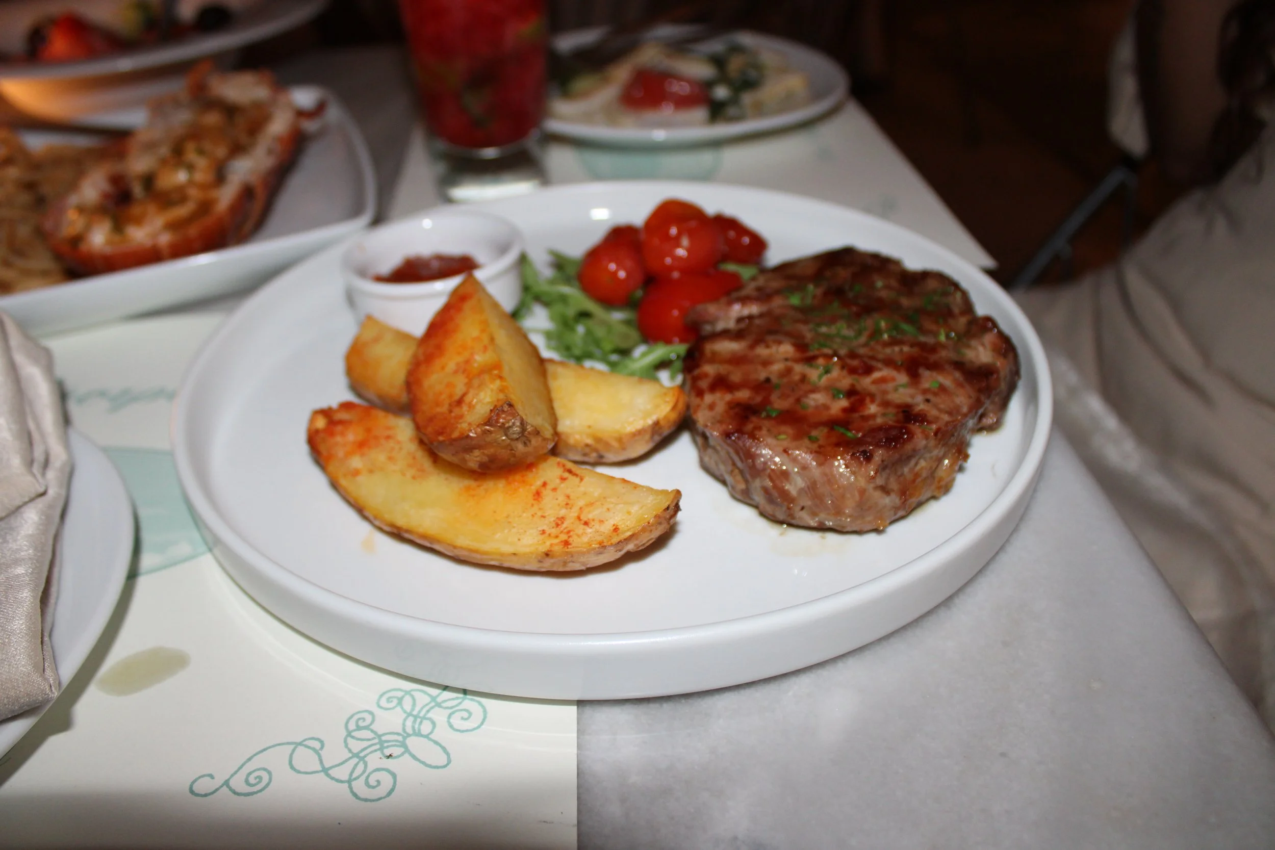 Steak - Santorini, Greece