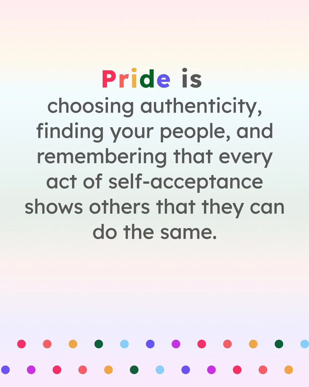 Authenticity is a journey. It can look like setting boundaries, embracing your identity, finding your people, and giving yourself permission to take up space. Ask yourself, what helps you feel most like the person you want to be?