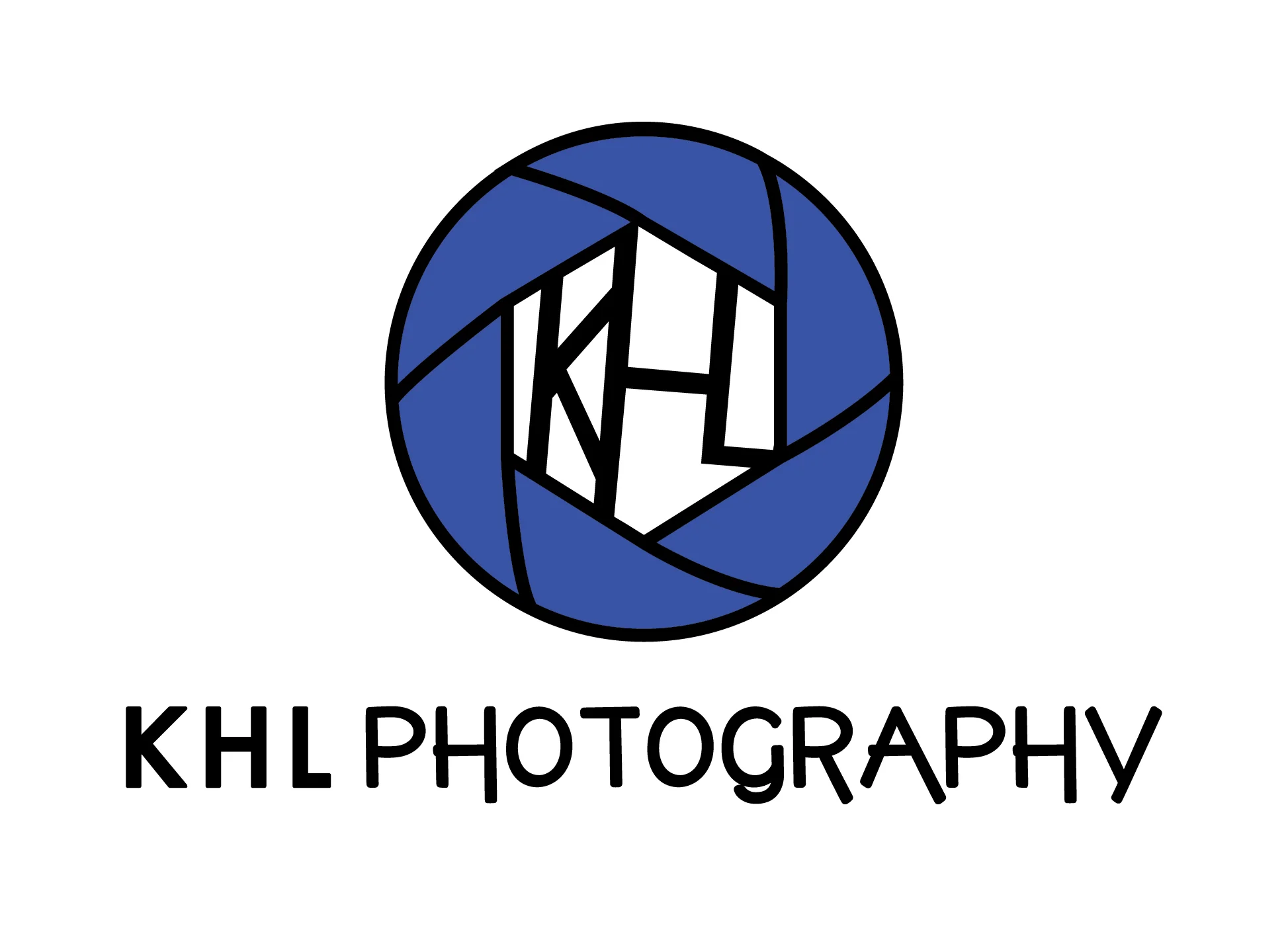 Logo featuring a camera aperture with the text 'KHL Photography' underneath.