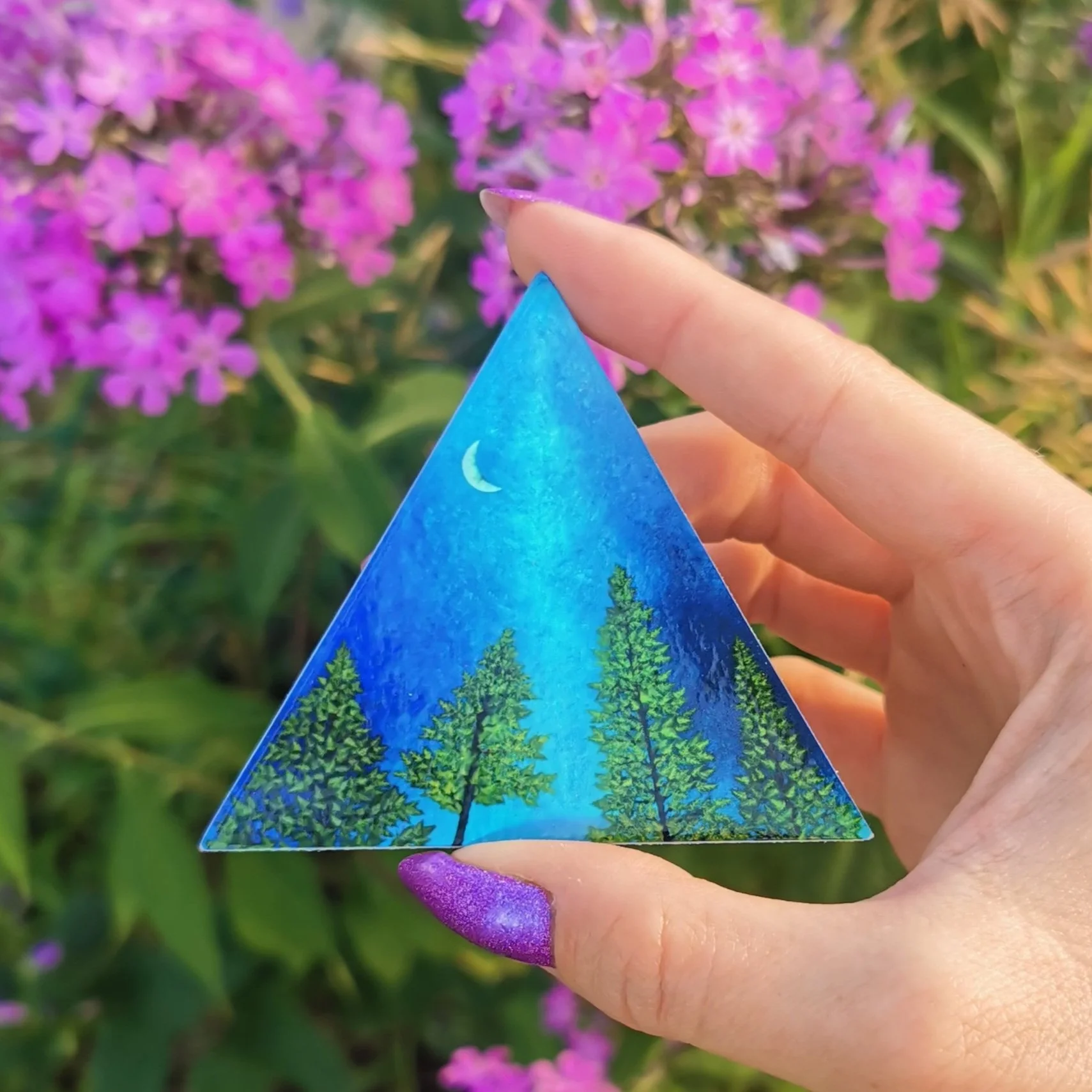 "Midnight Evergreen" Color Shifting Stickers