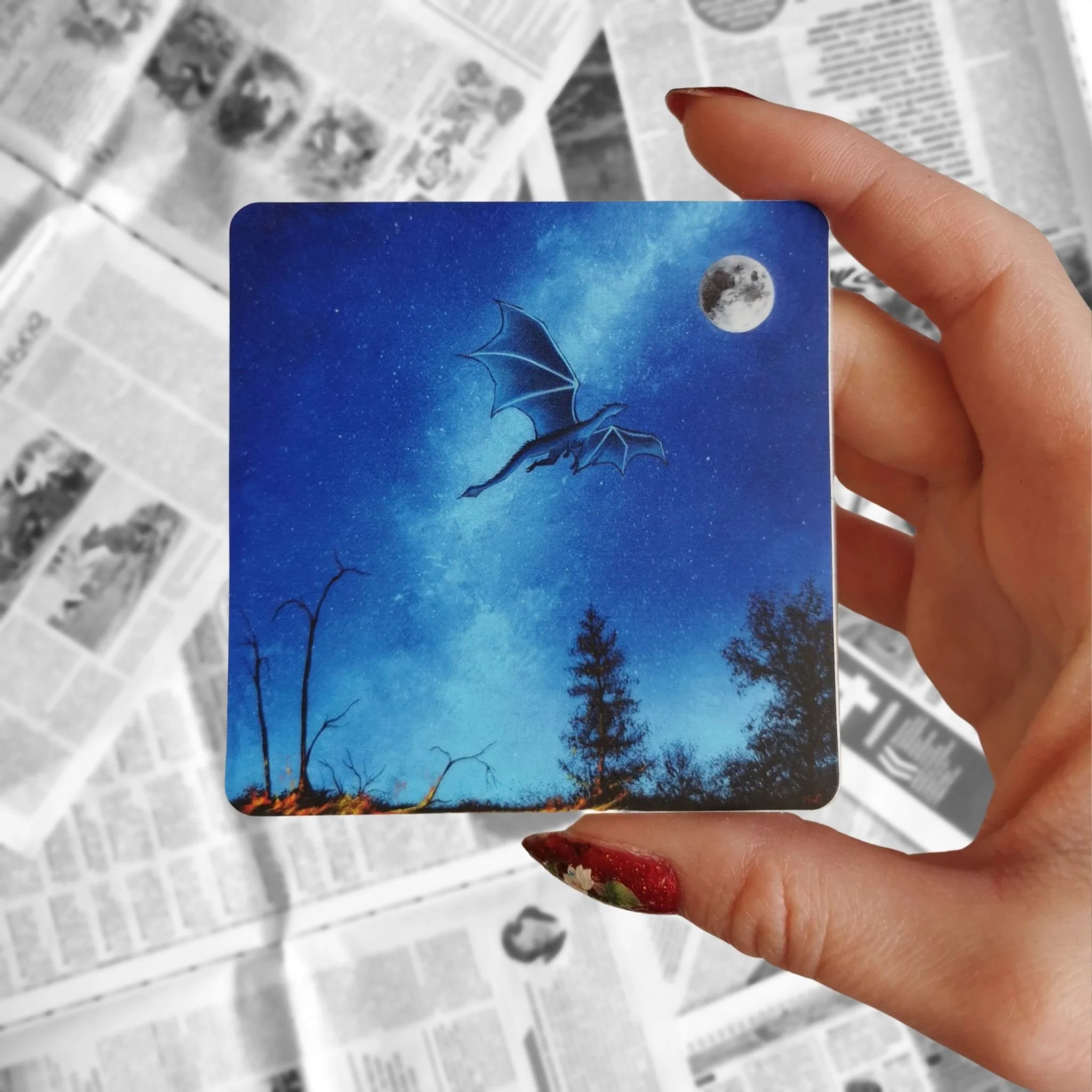 "Night Fire" Stickers
