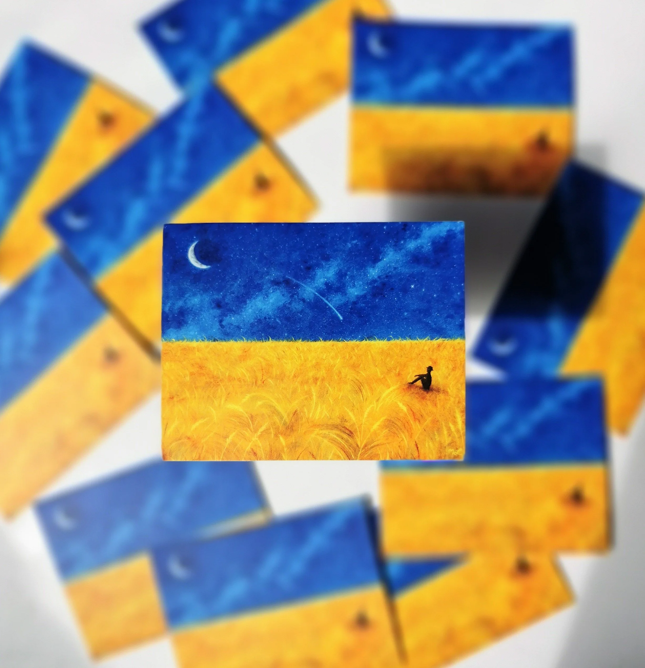 Ukraine Wheat Field Fridge Magnet