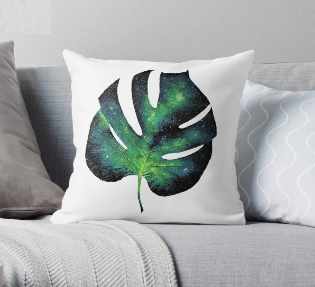 Monstera Pillow