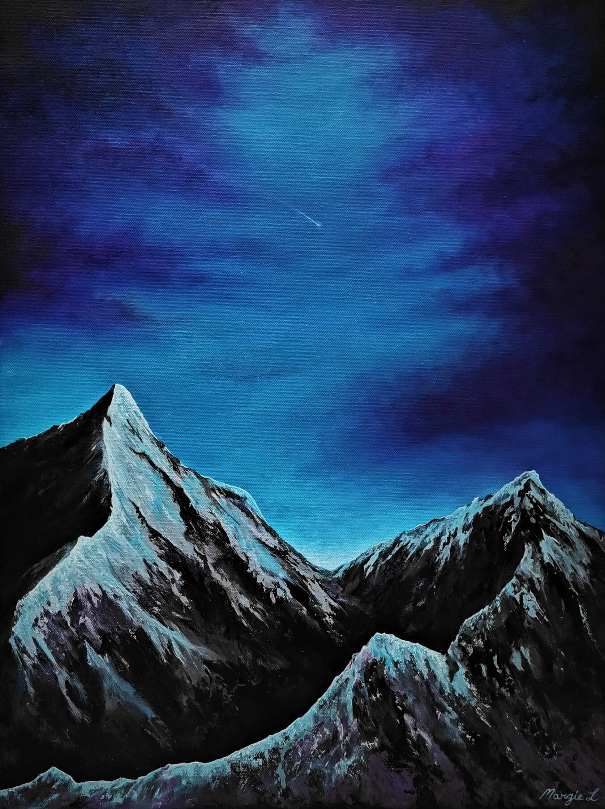“Mountain View”, Acrylic, 2019