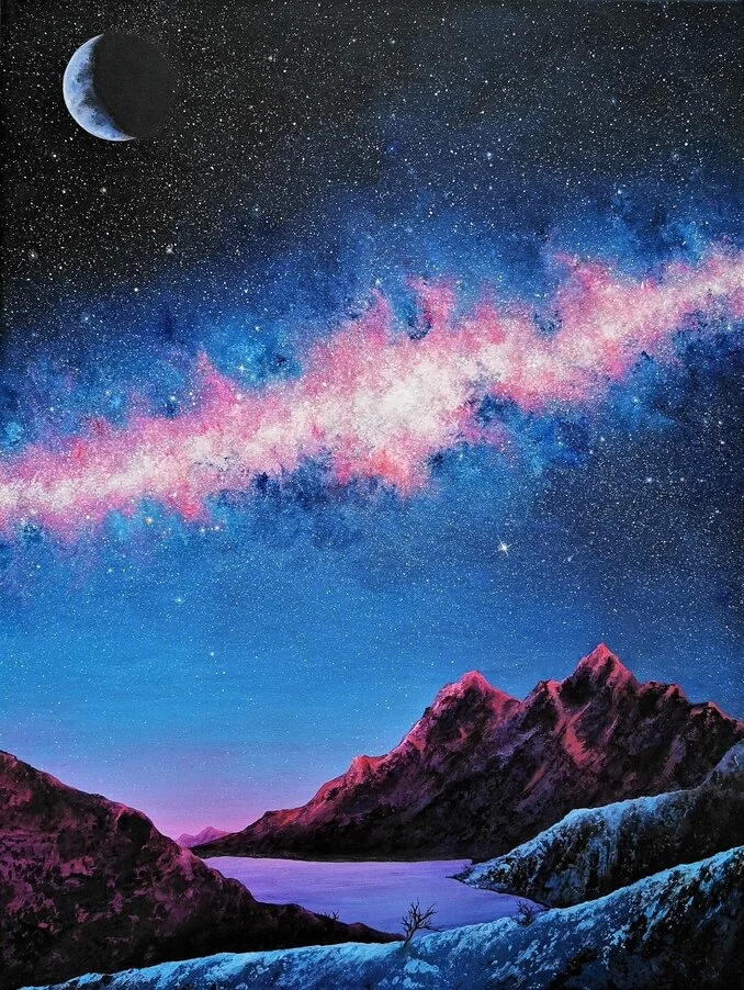 "Stargazer", Acrylic, 2021