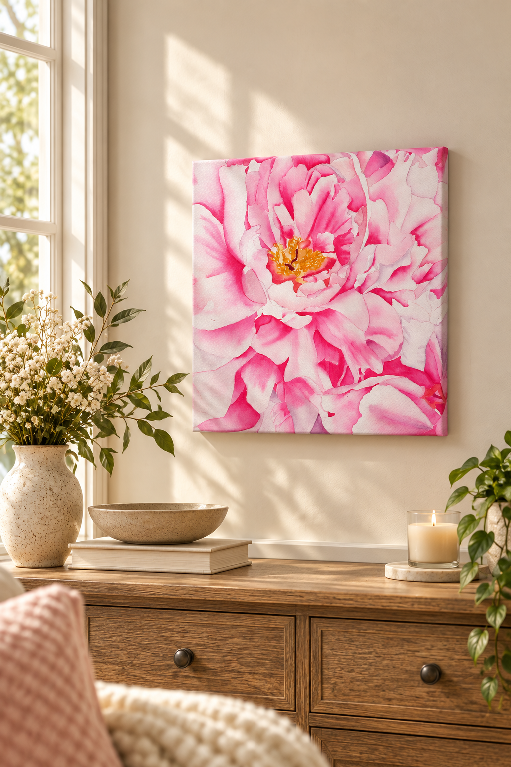 Petals Upon Petals | Canvas Print | 12x12