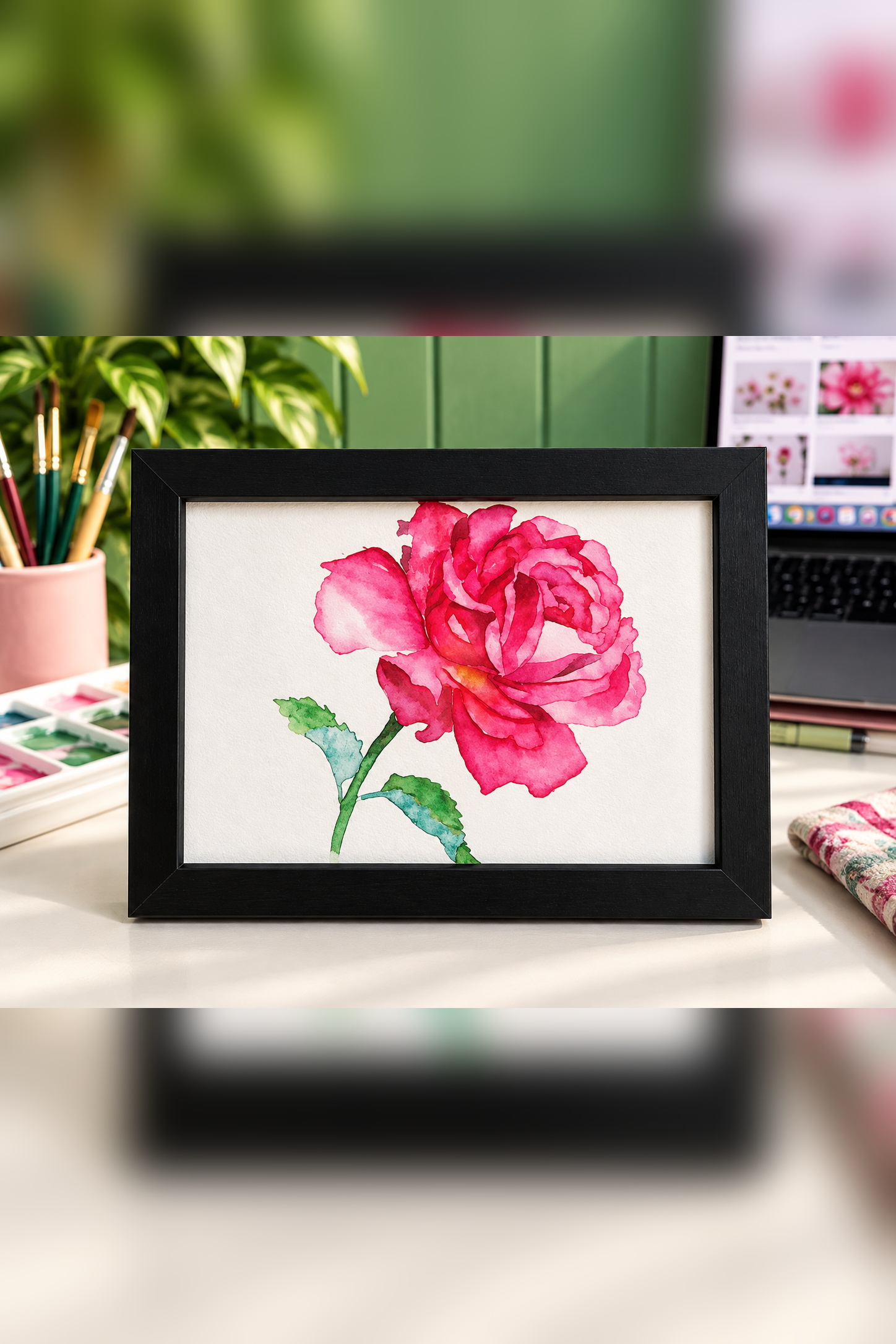 Rose in Bloom | Framed Print | 5×7