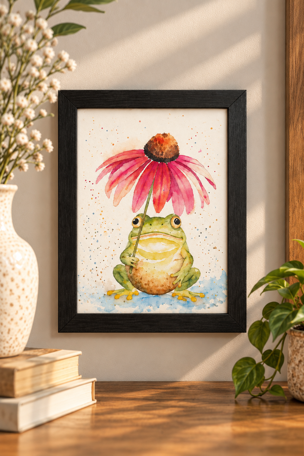 Under the Coneflower | Framed Print