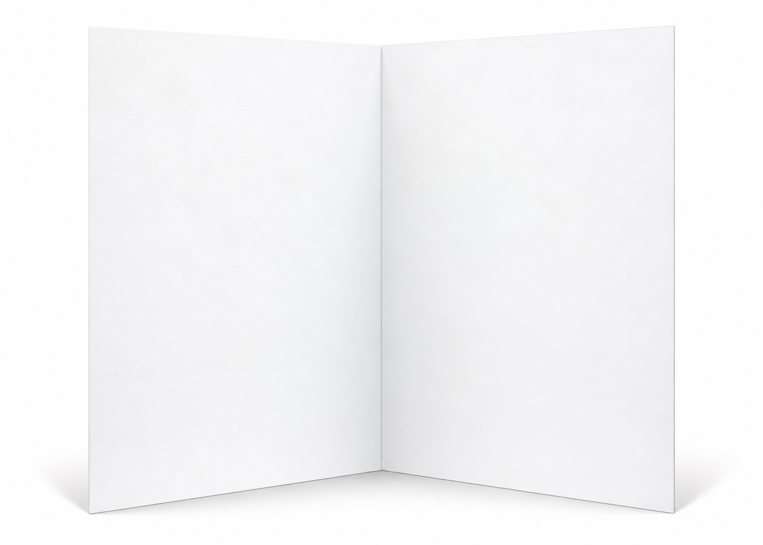 Open Sun-Kissed Sunflower 5x7 note card showing the blank white interior for a handwritten personal message.