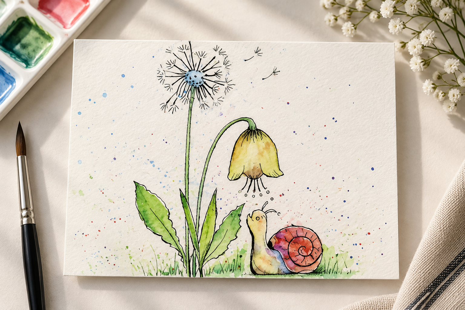 Garden Daydreams | Watercolor Print | 5×7