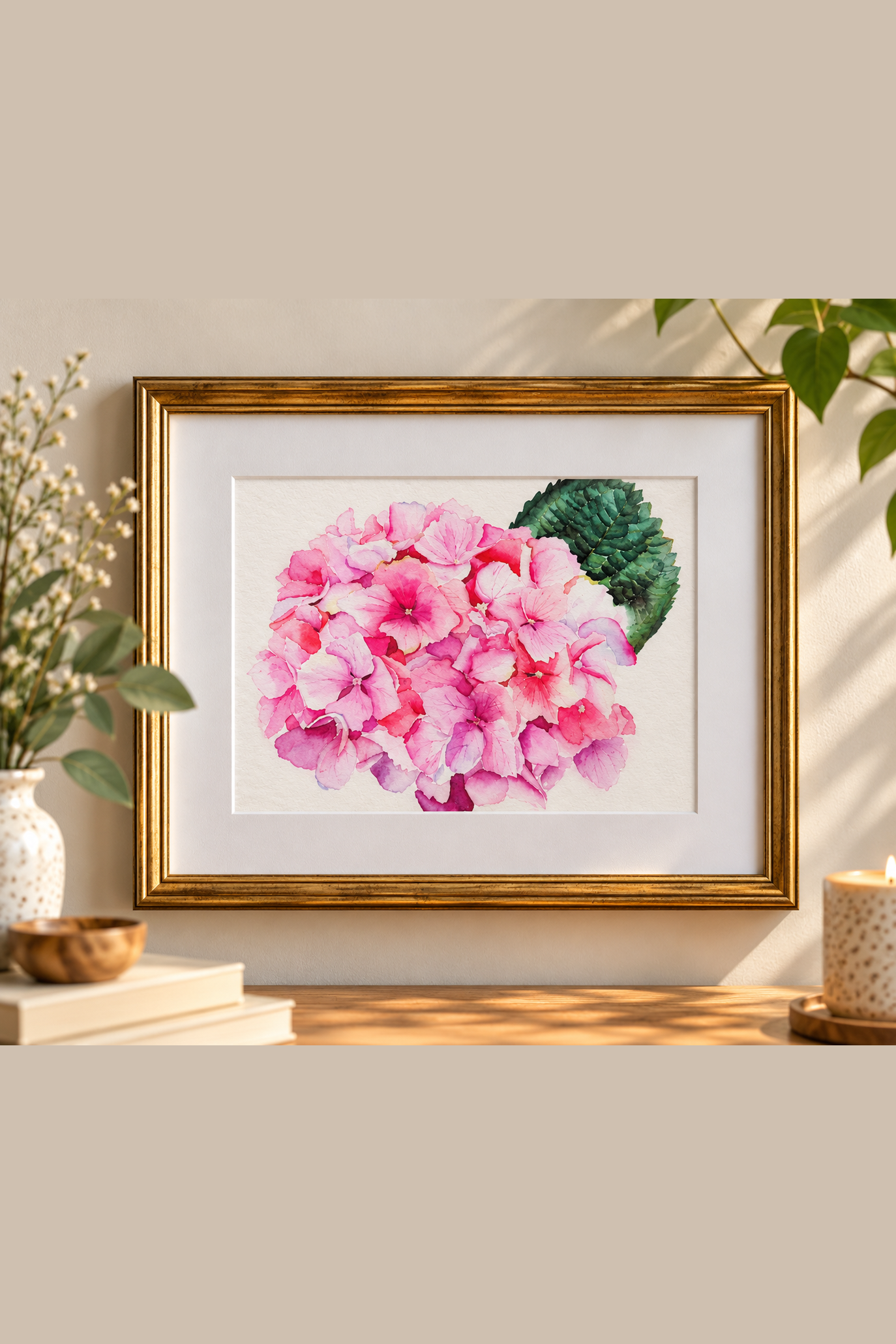 Blushing Hydrangea | Print