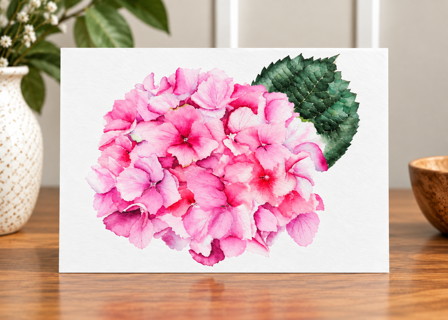 Blushing Hydrangea | Print