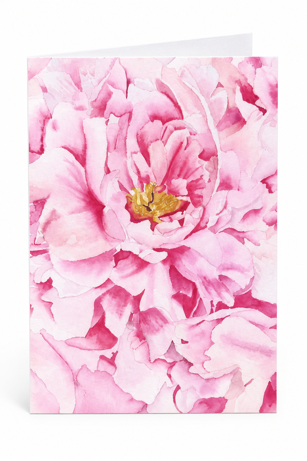 Petals Upon Petals Floral Watercolor Greeting Card - 5" x 7"