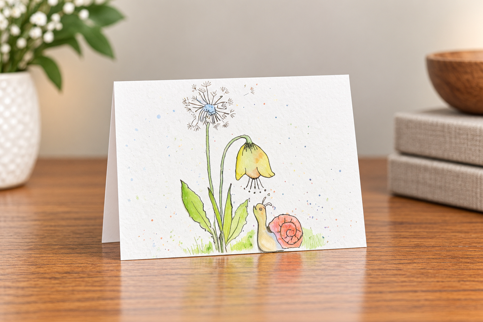 Garden Daydreams | 3.5" × 5" Watercolor Greeting Card