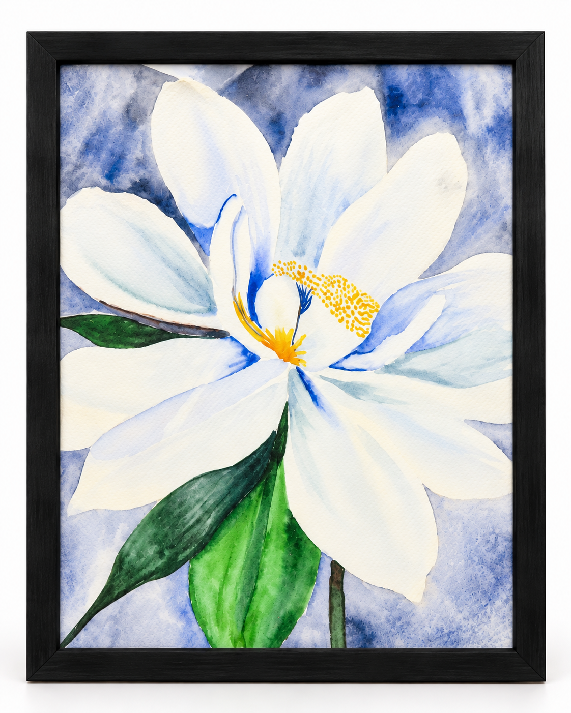 Moonlight in Magnolia | Framed Watercolor Print | 8x10