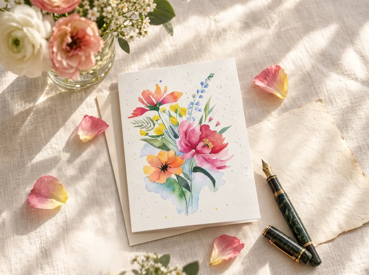 Wildflower Bouquet | Greeting Card | 3.5x5