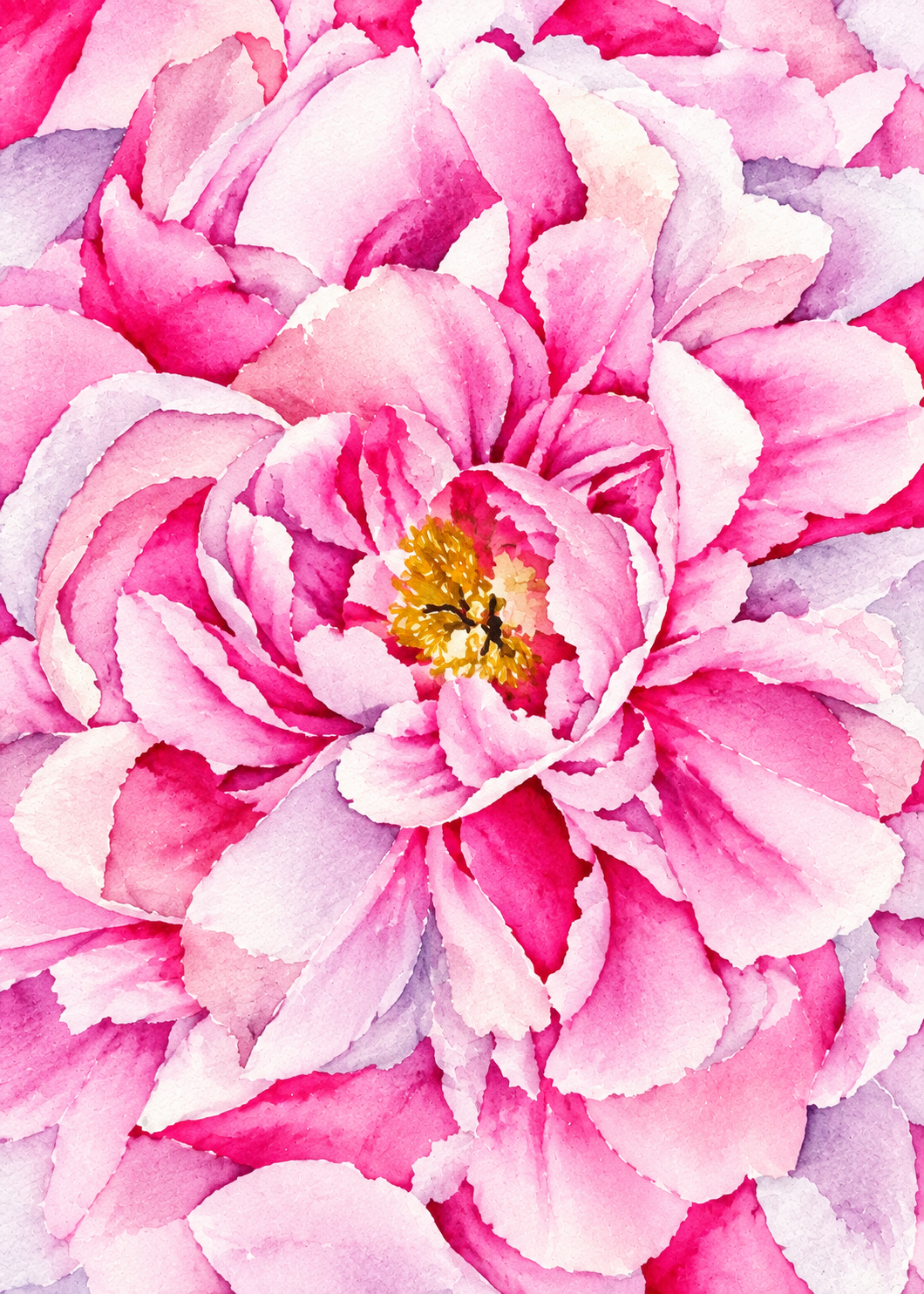 Petals Upon Petals | Watercolor Floral Print | 5x7