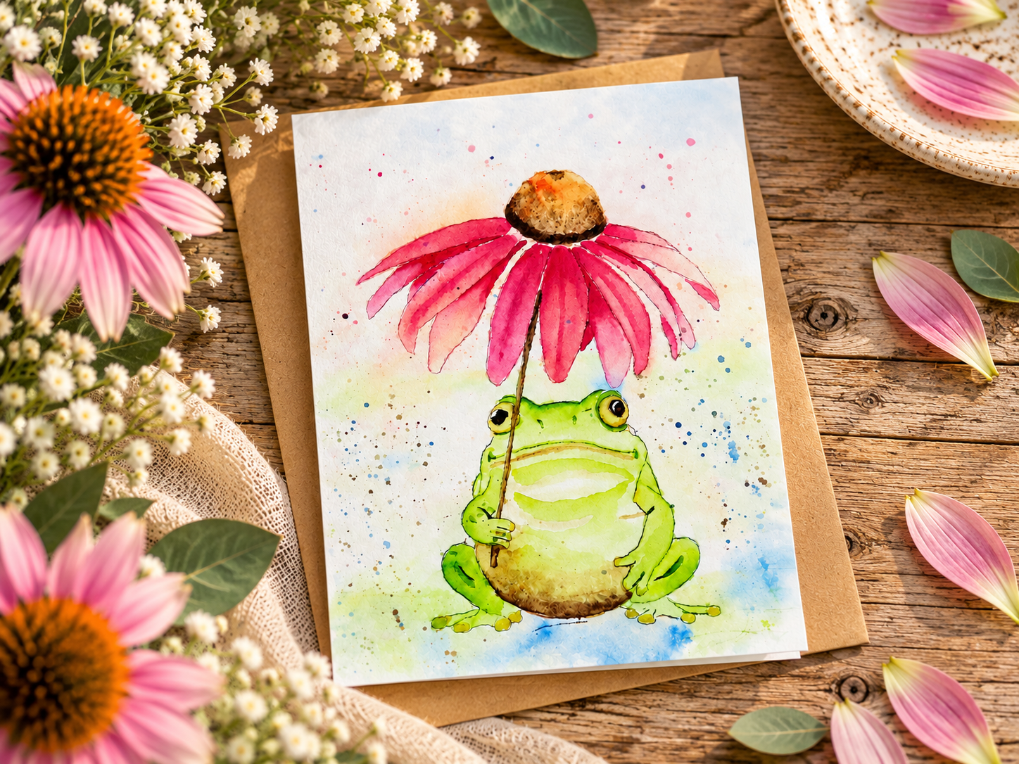 Under the Coneflower | Greeting Card | 5×7