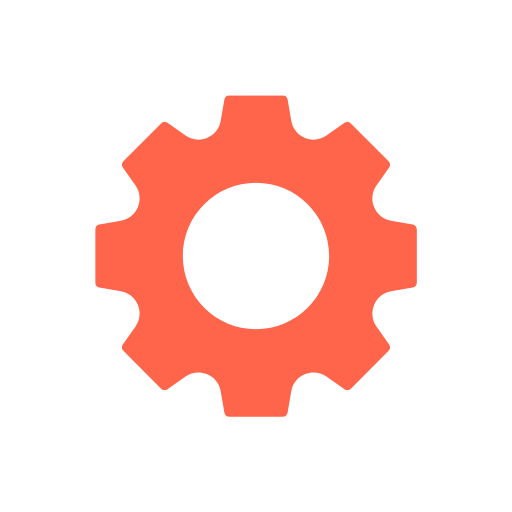 Icon of a gear or cogwheel, representing settings or configuration.
