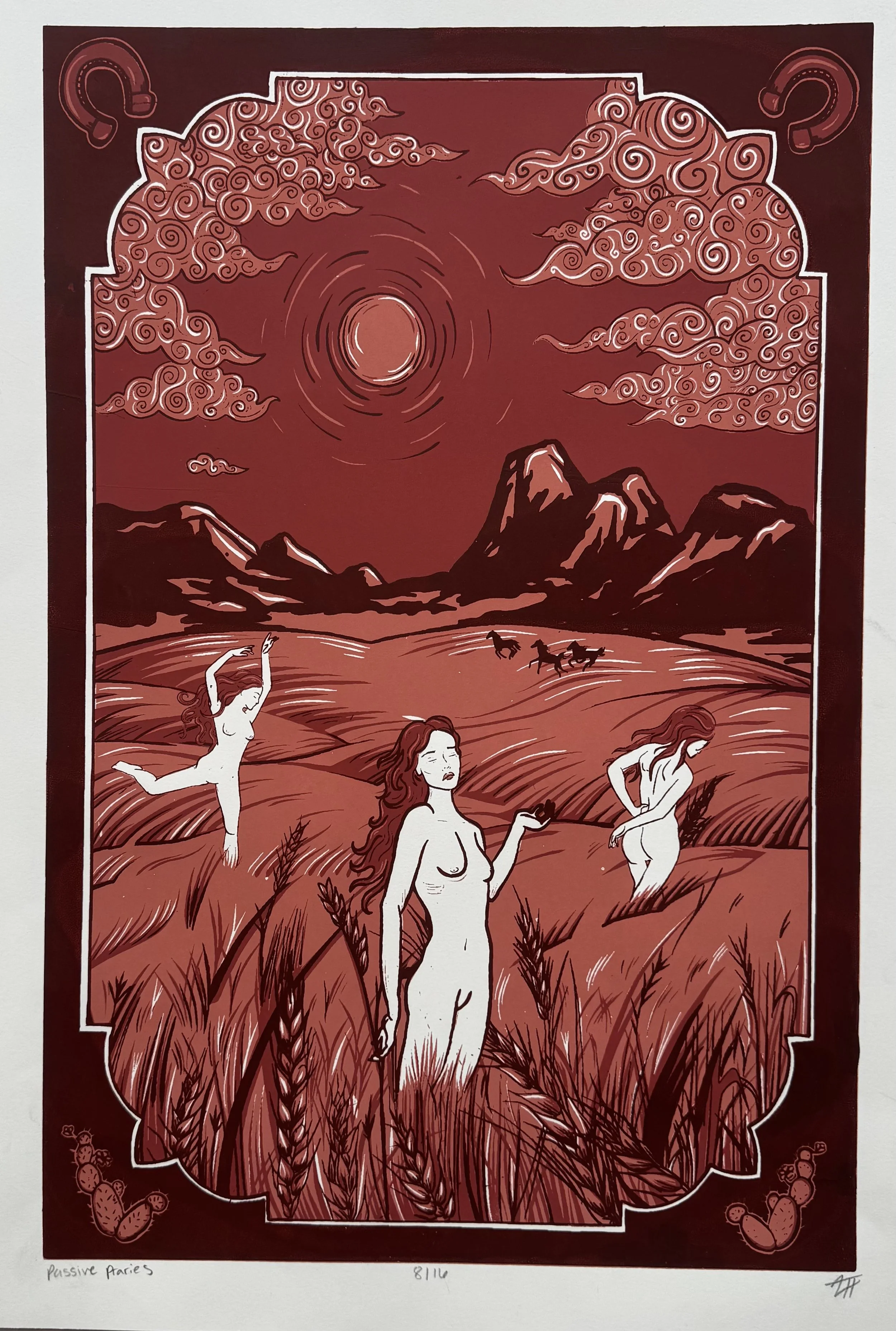 Passive Prairies
Screen Print (Rust)