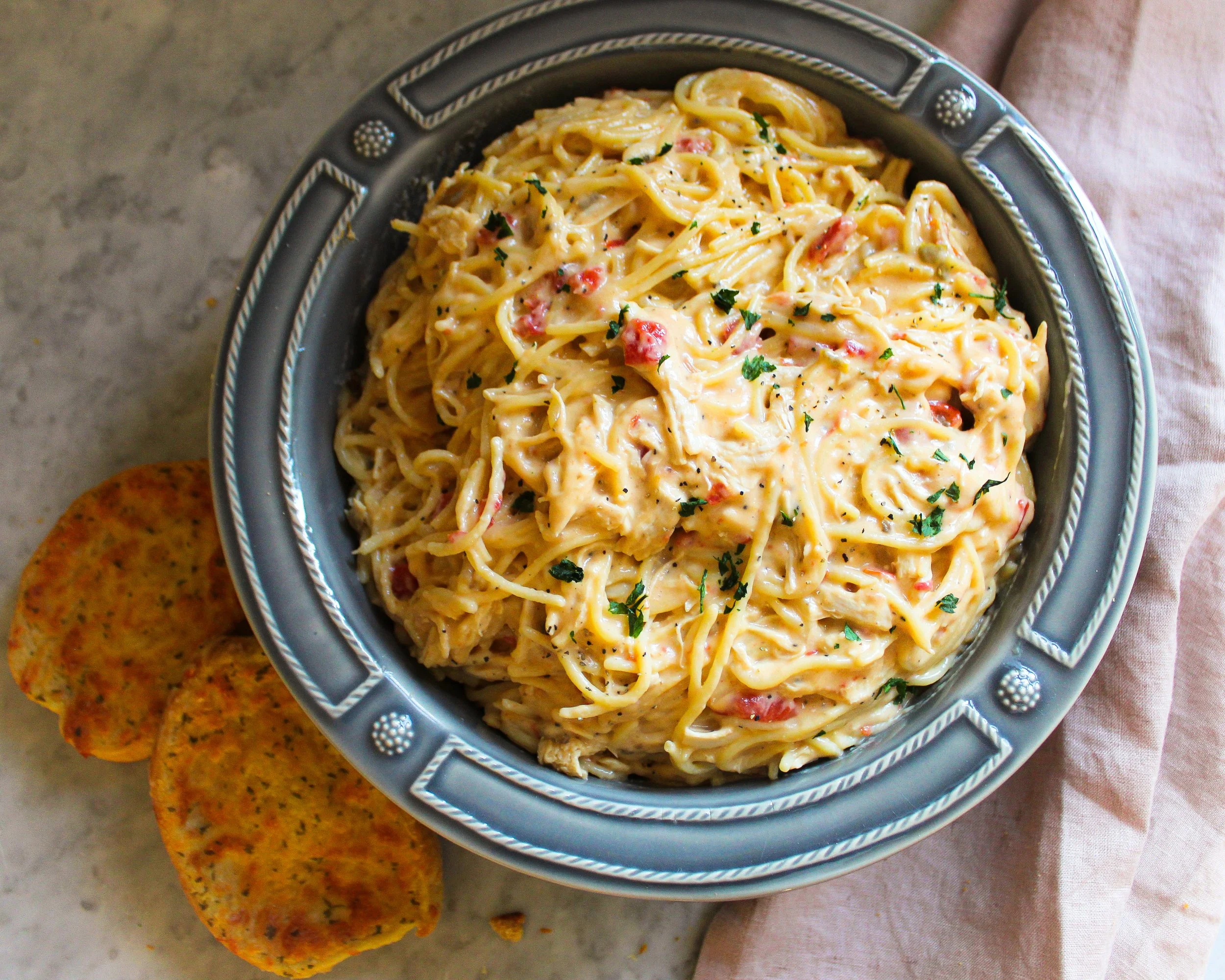 CREAMY CHICKEN SPAGHETTI
