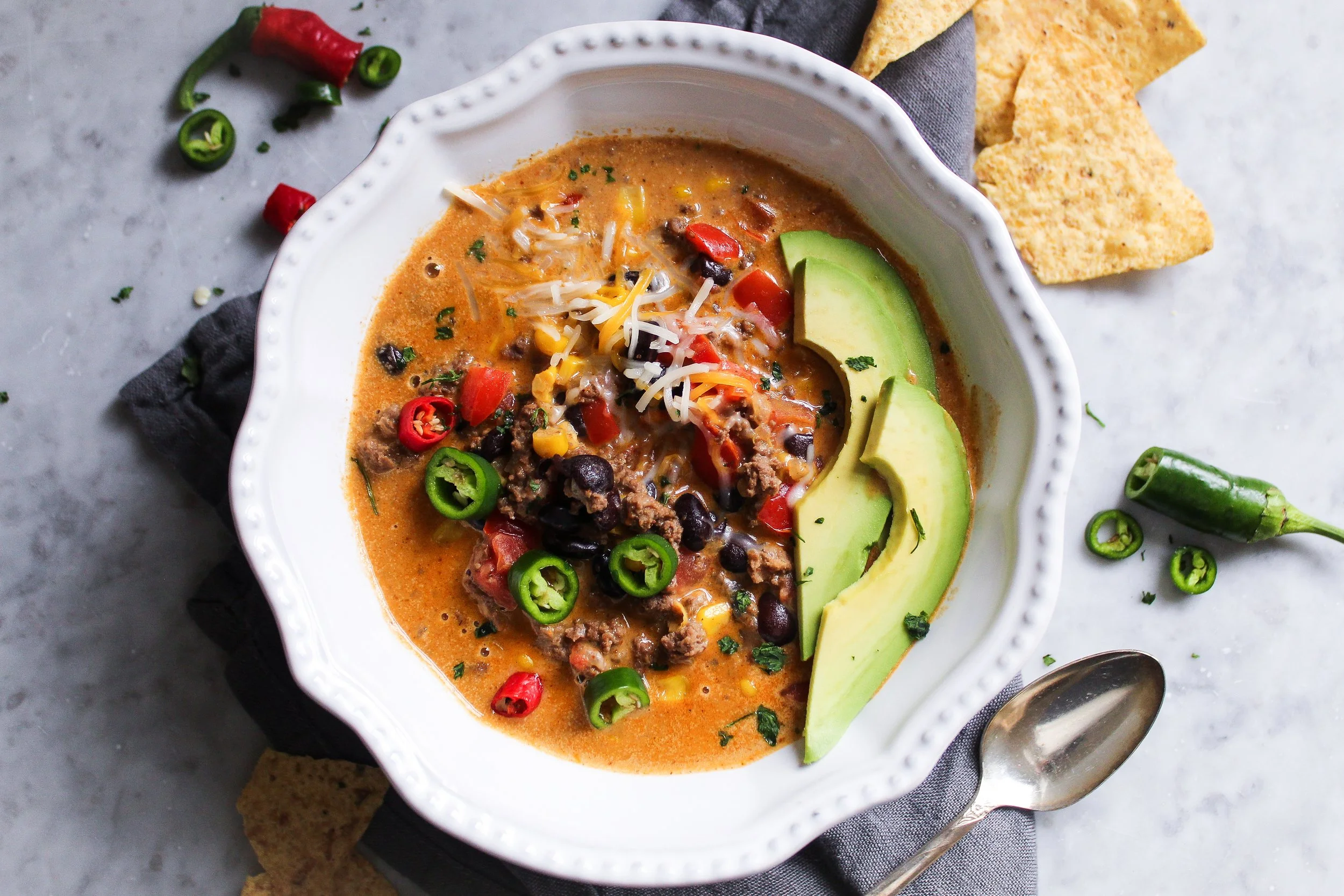 CREAMY TACO SOUP