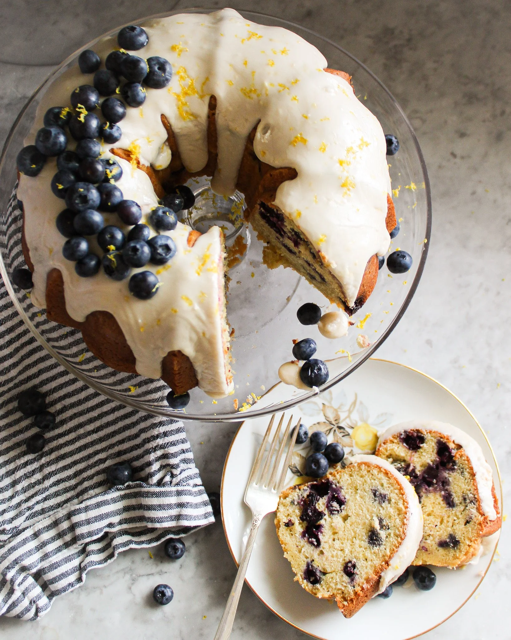 LEMON BLUEBERRY BUNDT CAKE