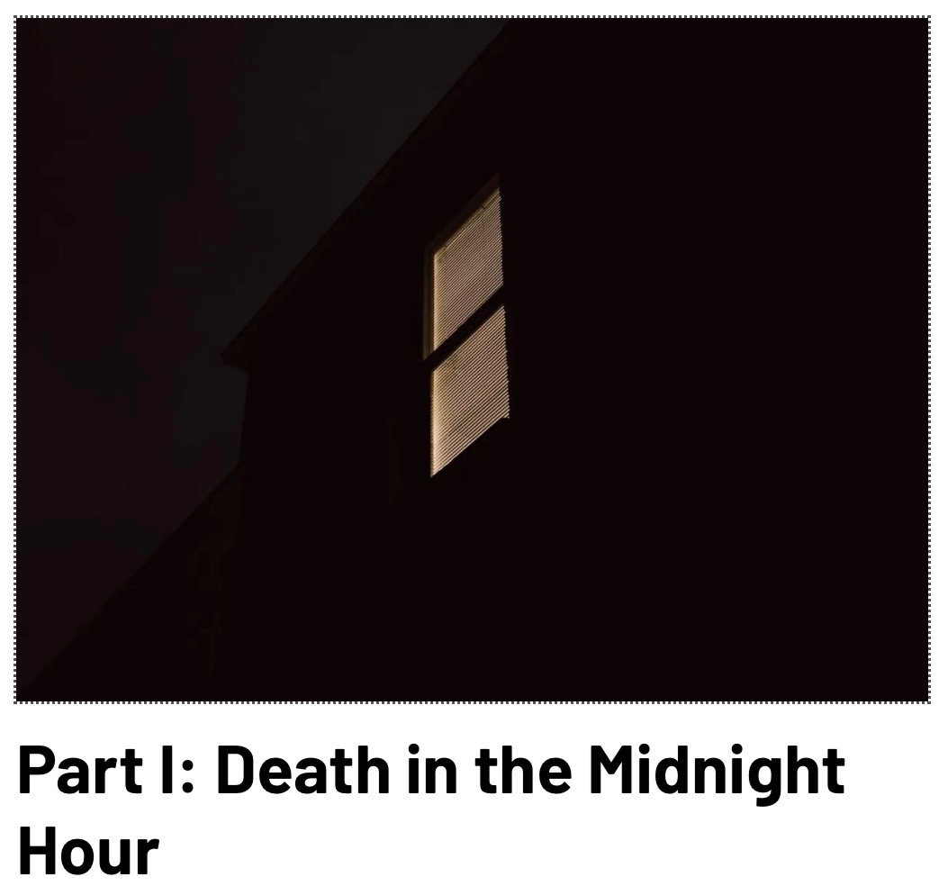 Sounds and alarms cry through the night. Was it murder? A prison journalist sits in his cell and wonders what really happened.