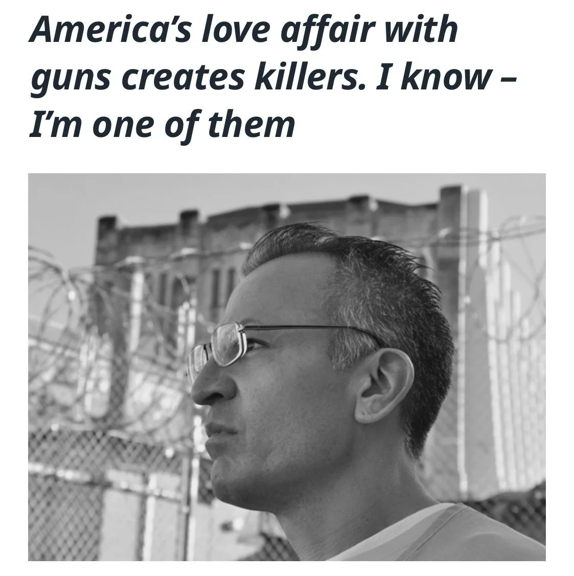 Joe Garcia poses for a rare photo inside San Quentin. He writes an op-ed piece on gun violence for the Sacramento Bee.