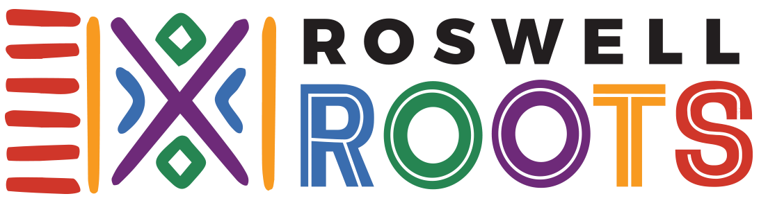 Colorful logo for the show 'X Roots'. The text is stylized with vibrant colors and bold fonts.