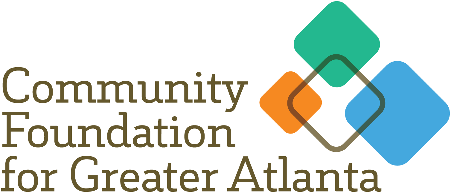 Logo for the Community Foundation for Greater Atlanta with interconnected colored squares.