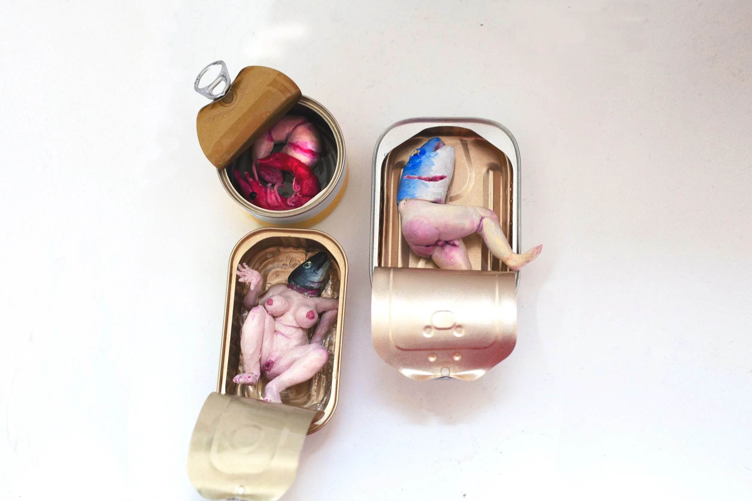 fish artwork. small sculpture.