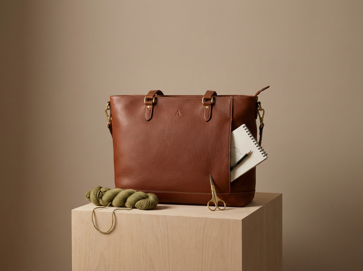 Leather Project Bag