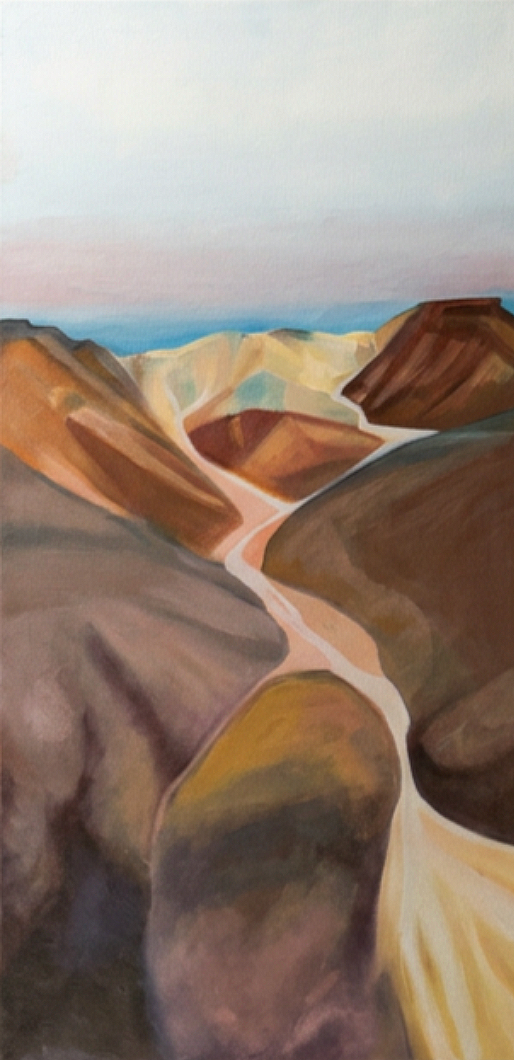 Altiplano II, 2026. Oil on canvas, 15x30 in.