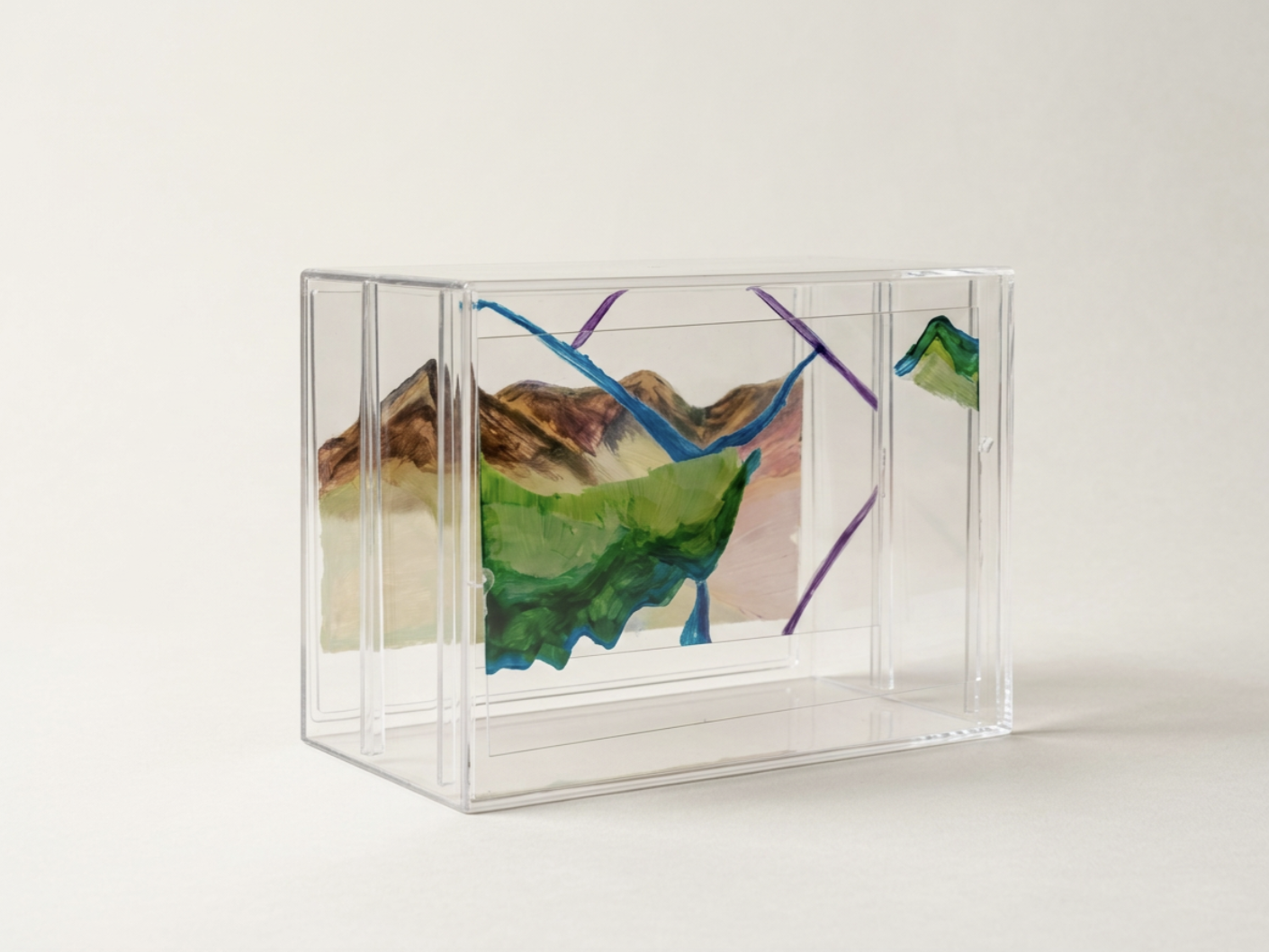 Patria Imaginada, 2026
Sculptural object, translucent acrylic, mixed materials