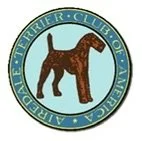 Logo of Thirfer Club of America featuring a brown dog silhouette inside a blue circular border.