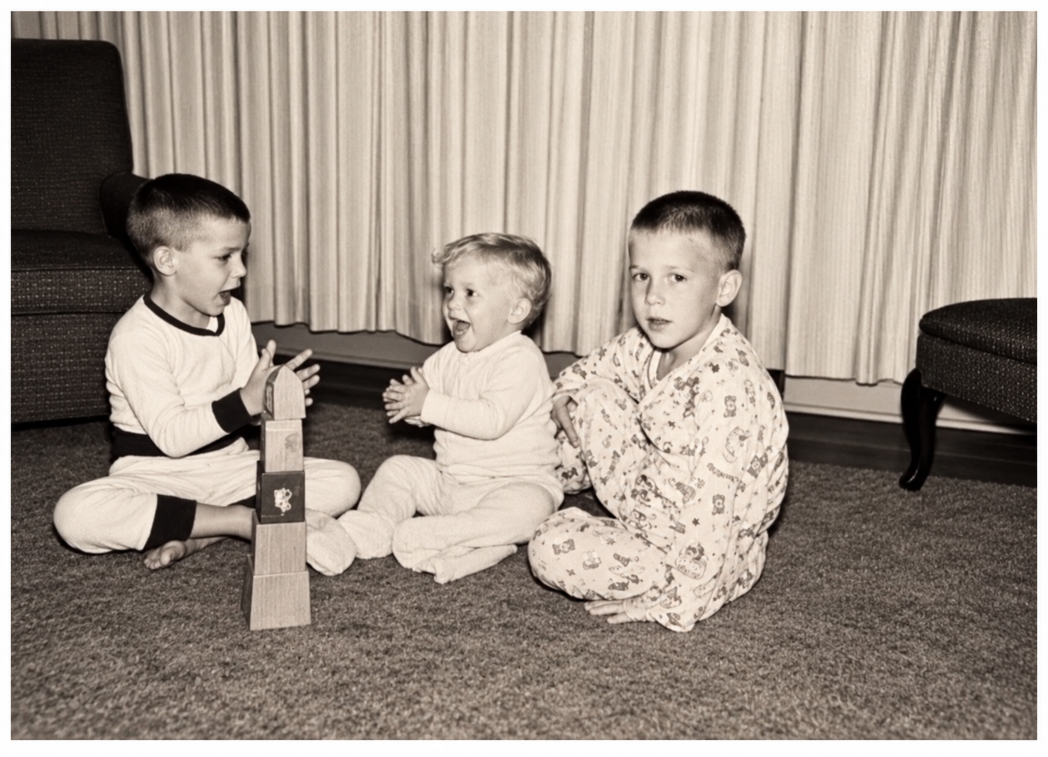That's me in the middle of Dan and Don, 1957.