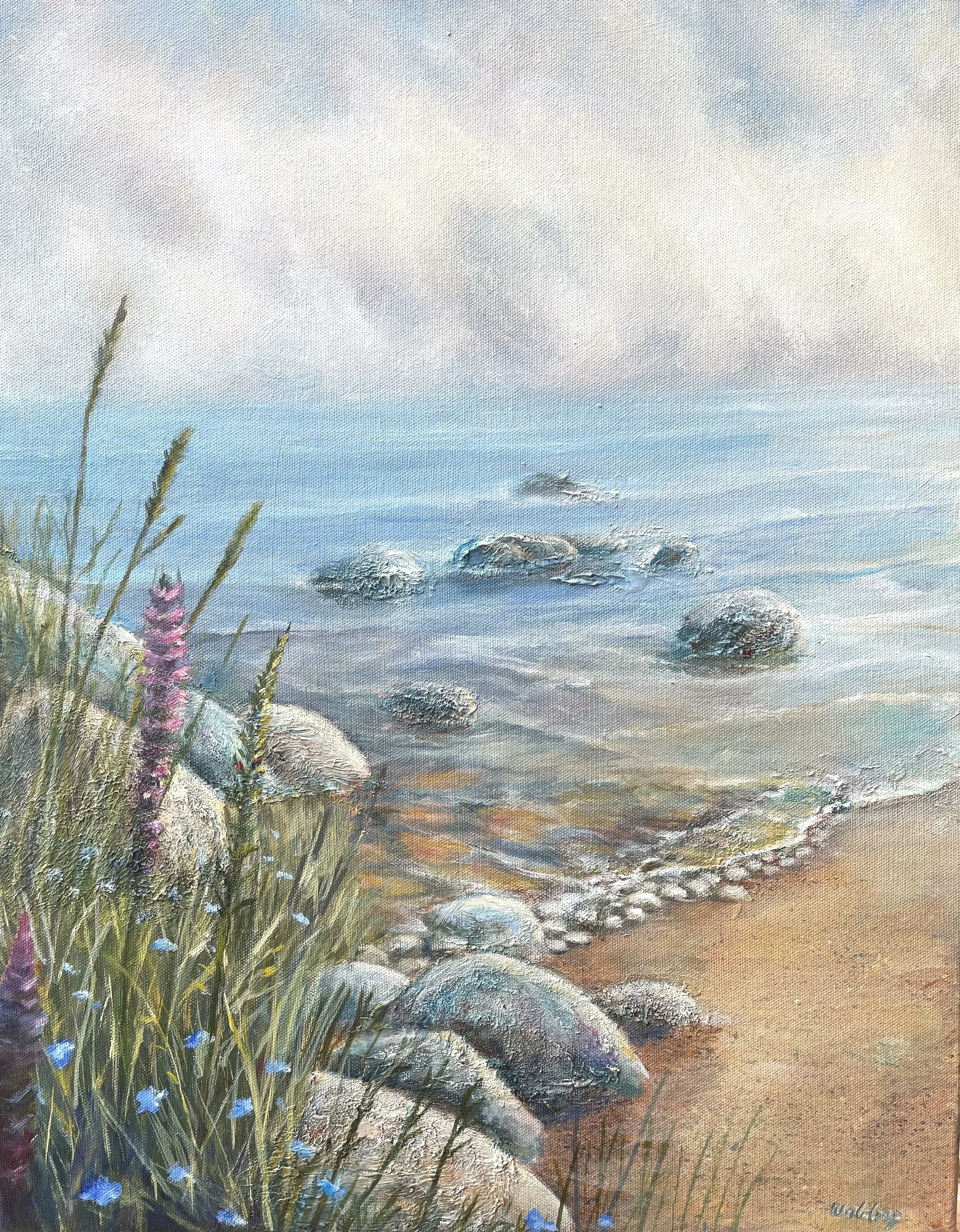 Purple and Blue   Oil   18 x 24 in   $550