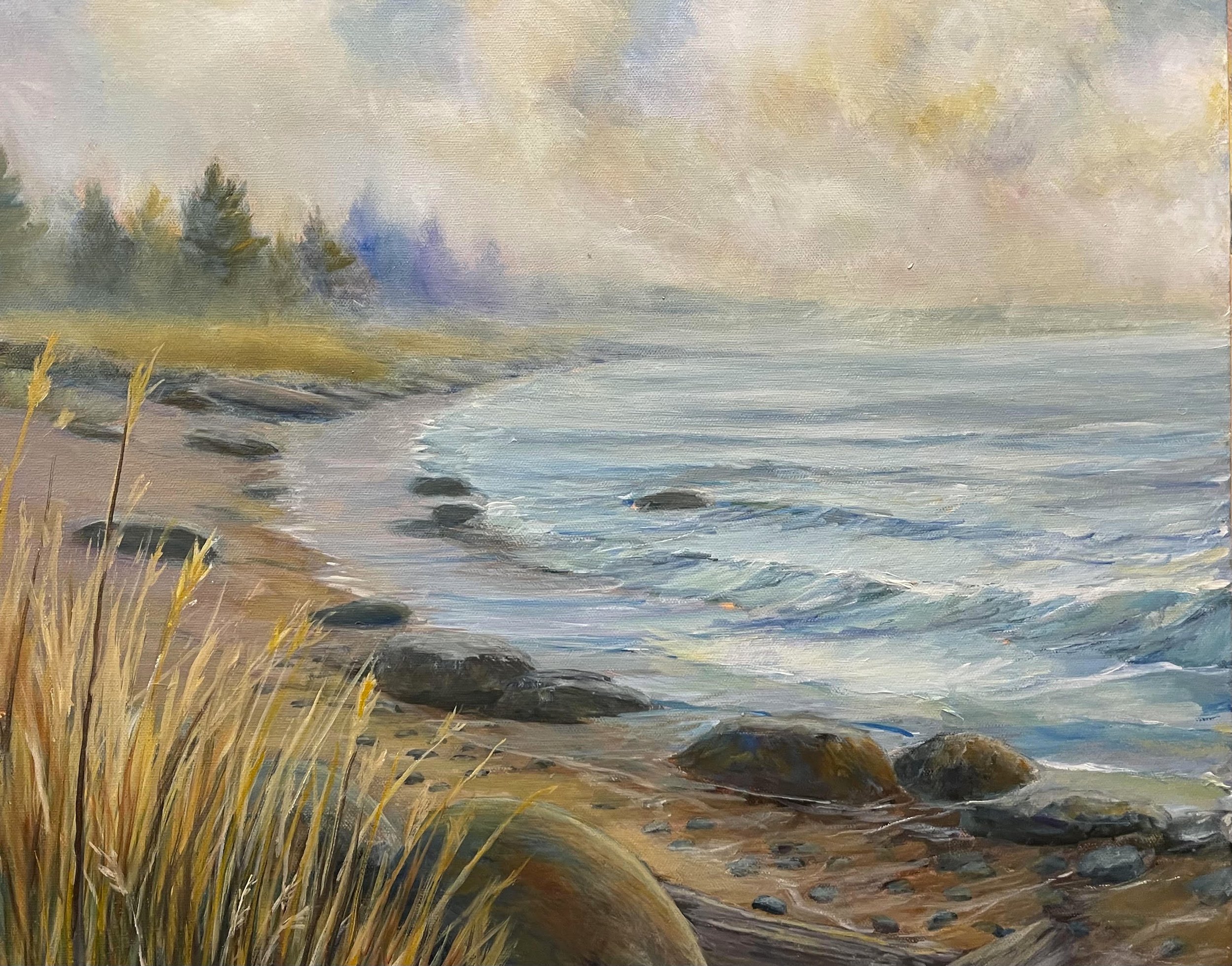 Misty Morning, oil, 16 x 20 in