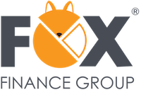 Logo of FOX Finance Group showing a stylized fox head in orange and black.
