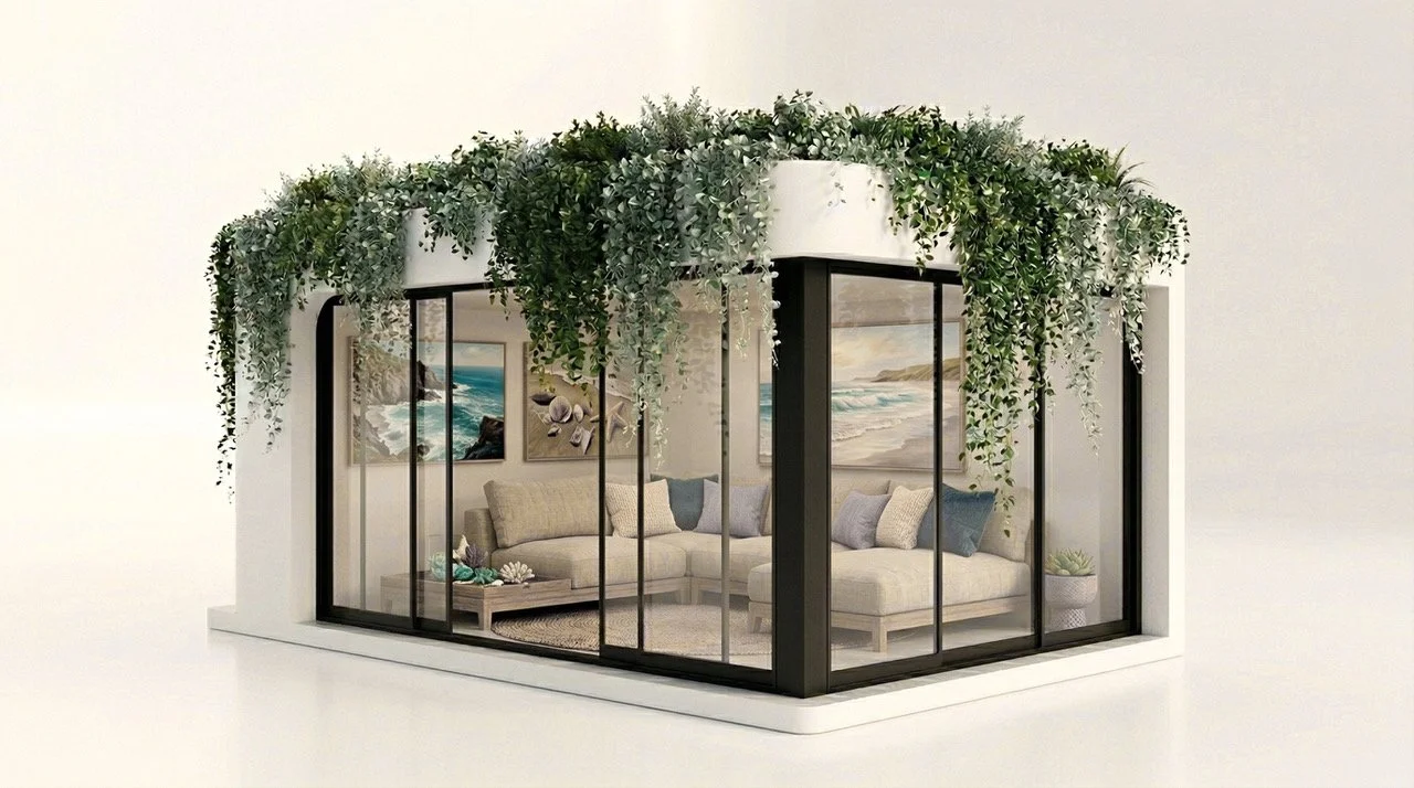 Modern outdoor pavilion concept design Sunrise Beach Qld