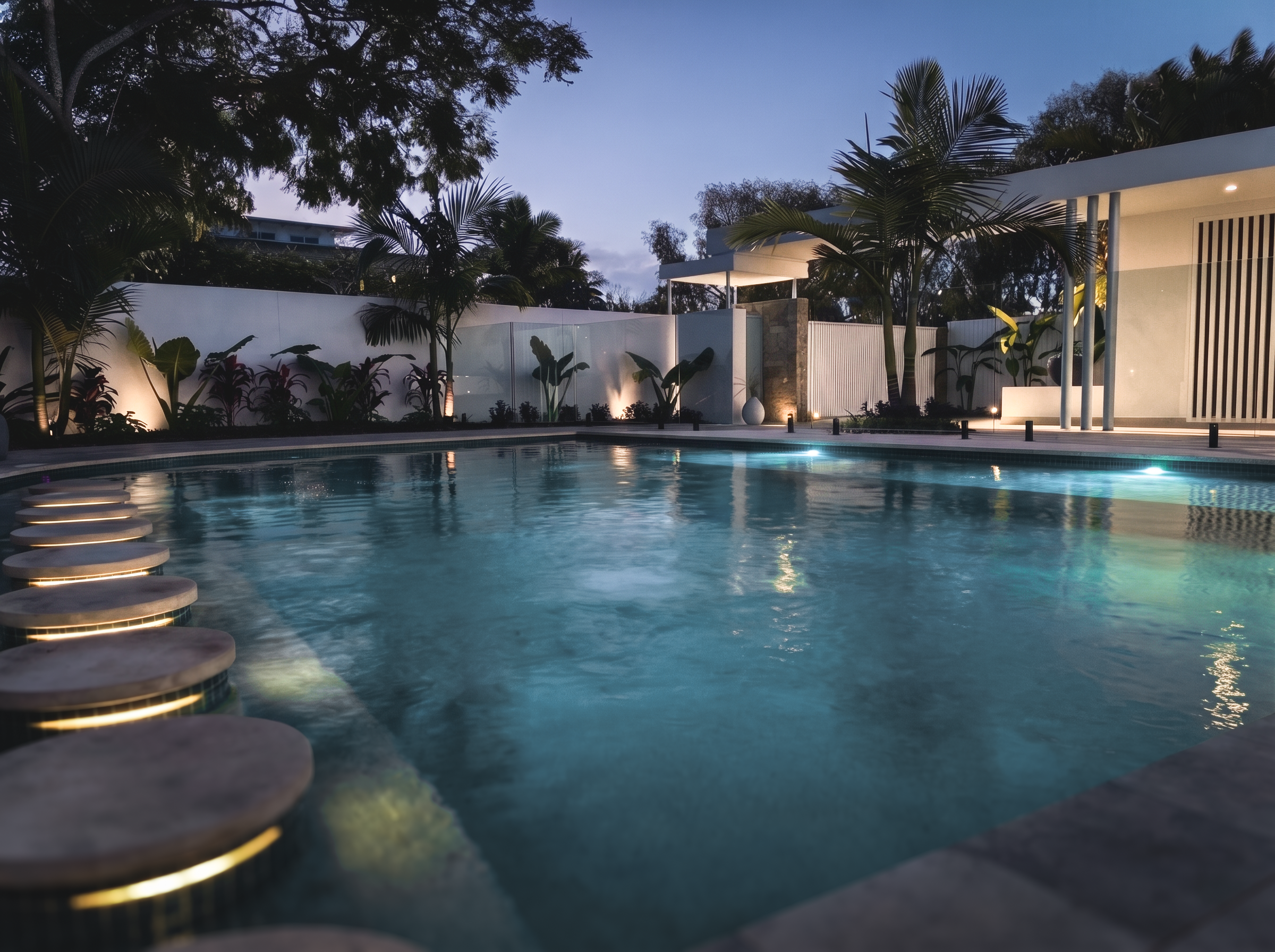 How landscape lighting elevates your space setting the mood and ambience.