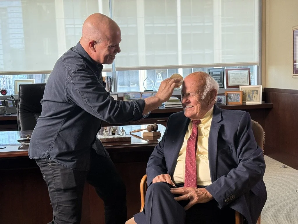 On set in Seattle with Judge John Coughenour. #JudgesUnderFire #JudgeJohnCoughenour 