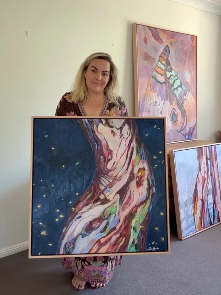 This year I became slightly obsessed with the snow gums in Tasmania and had the chance to see them in real life in July ☃️ incredible rainbow colours and beautiful dancing limbs in the snow so magical ✨

I have three collections at the @affordableart