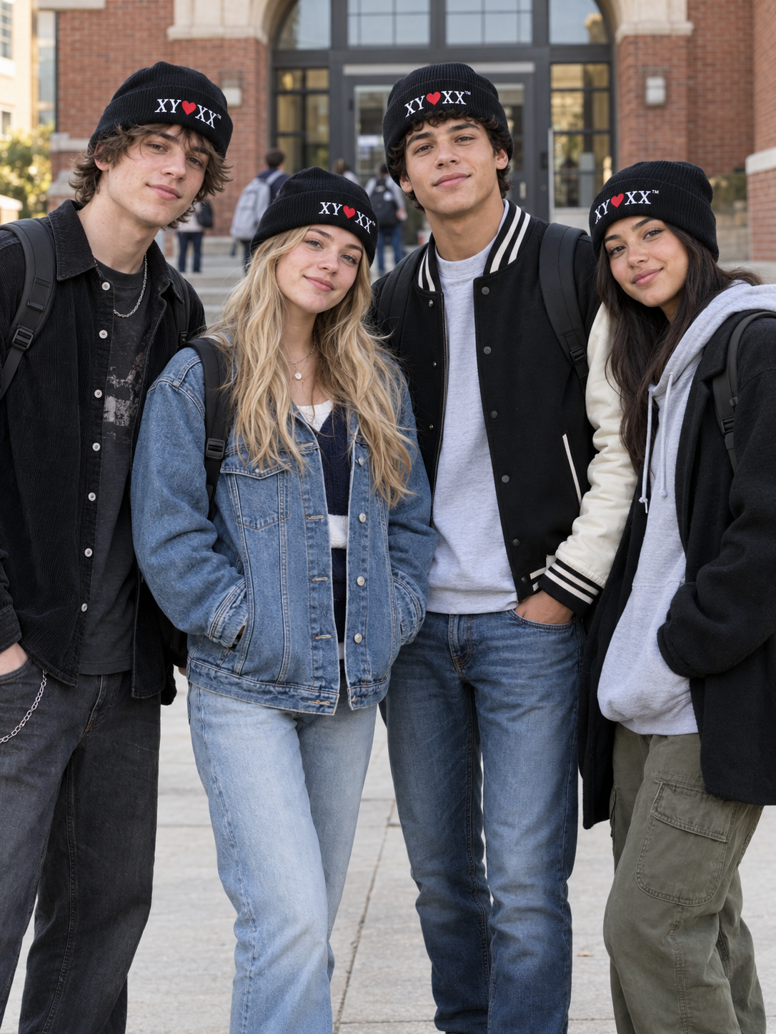 Four friends in black beanies.png